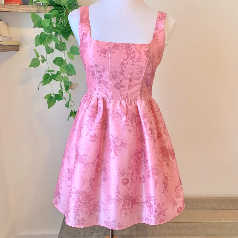 Pink Floral Dress - Picture 2 of 6